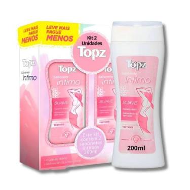 Imagem de Sabonete Íntimo Líquido Topz Suave 200ml Embalagem com 2 Unidades
