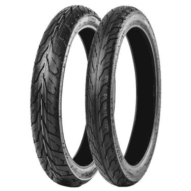 Imagem de Par Pneus Cg Titan Fan Factor Yes Ybr 80/100-18 + 90/90-18 K677 Thorax Kenda