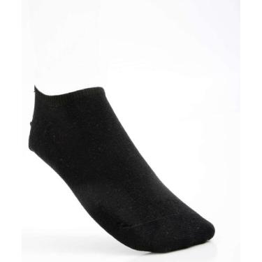 Imagem de Kit 2 Pares Meias Masculina Invisíveis MR-18228, 39a43, Preto e branco