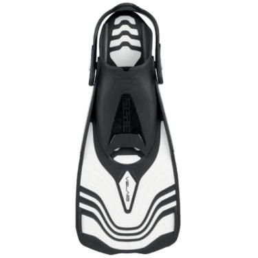 Imagem de Seac Vela OH, nadadeiras curtas para mergulho com snorkel e piscina com alça ajustável, branca, 4-5½US