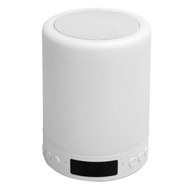 Imagem de SUNGOOYUE Alto-falante S66 + Night Light Com Rádio FM, 7 Modos de Cores, Controle de Toque, Saída de 3 W, Design Portátil, Material ABS, Bateria de 1200mAh