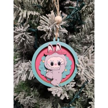 Imagem de Enfeite de pelúcia de monstro fofo - adorável decoração de monstrinho para árvore de Natal - enfeites kawaii presentes para crianças, colecionadores e amantes de férias peculiares - decorações de