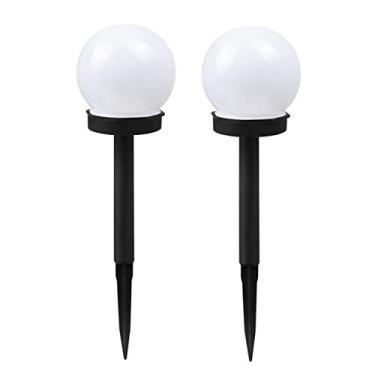 Imagem de 2 unidades de Lâmpada Solar LED para Jardim e Gramado Caminho com Energia Sensor Luz Iluminação Noturna