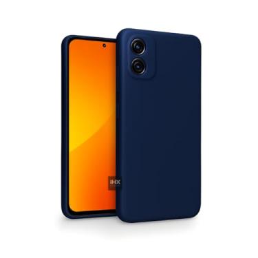 Imagem de Capa Capinha Case Compatível Motorola Moto G84 – Silicone Aveludado Premium, Anti Impacto, Reforçada e com Proteção de Câmera (AZUL MARINHO)
