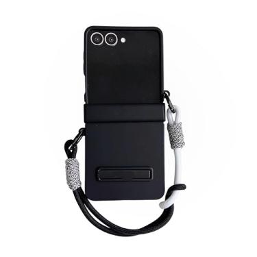 Imagem de Capa de celular fofa com cores em degradê para Samsung Galaxy Z Flip 7 6 5 4 3 Zflip7 Flip6 5g com alça de mão anti-perda e proteção traseira (para Galaxy Z Flip3 5G/2)