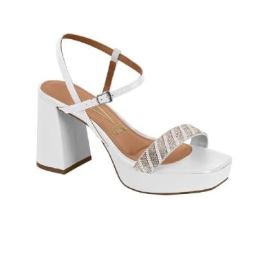 Imagem de Sandalia Vizzano Salto Bloco Ref 6472.215.30806 Branco 34