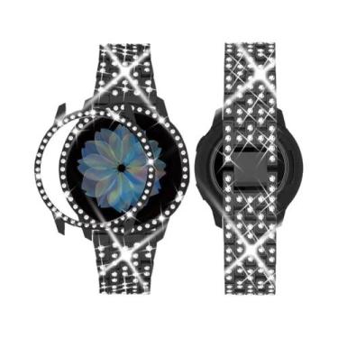 Imagem de Pulseira De Metal Com Faixa De Diamante De 20mm 22mm Para Samsung Gala