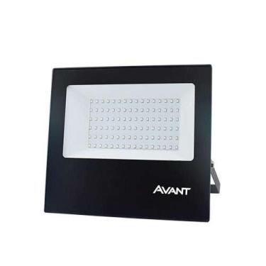 Imagem de Refletor Led Slim 100 Watts 6500k Bivolt - Iluminação Externa E Segura