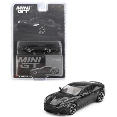Imagem de Diecast Model Car Compatible with Mini GT 1:64 Aston Martin DBS 007 Edition Black Limited Edition MGT01008