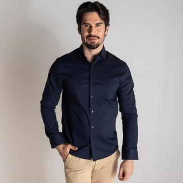 Imagem de Camisa Ellus New Italian Azul Marinho-Masculino
