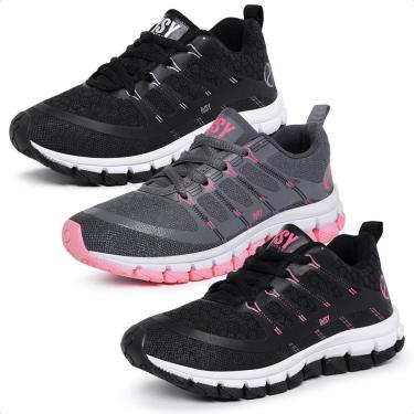 Imagem de Kit 3 Pares de  Tênis Ousy Infantil Dia a Dia Casual Menina-Feminino