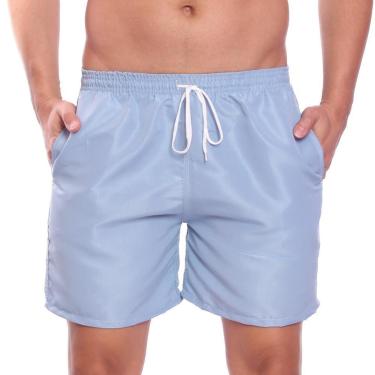 Imagem de Short Masculino Liso Básico Bermuda Tactel Água Praia Treino Academia Corrida-Masculino