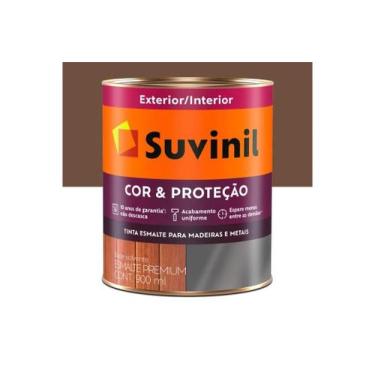 Imagem de Tinta Esmalte Premium Cor & Proteção Brilhante Tabaco 900ml - Suvinil