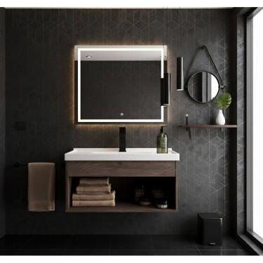 Imagem de Gabinete Armário para Banheiro 60cm MDF com Cuba - Livorno Munique