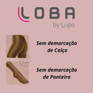 Imagem de Meia Calça FEMININA LUPO Fio 40 Opaca Loba Com Elastano 5830, Pó de ar