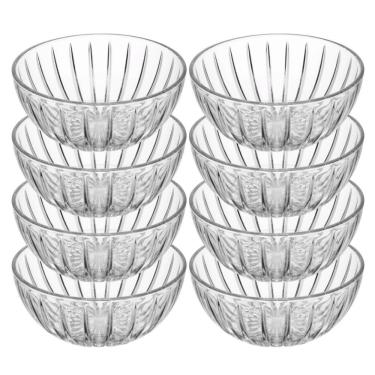 Imagem de Jogo 8 Bowl De Cristal Ecológico Mini Tigela Cumbuca Transparente Wolff 300ml
