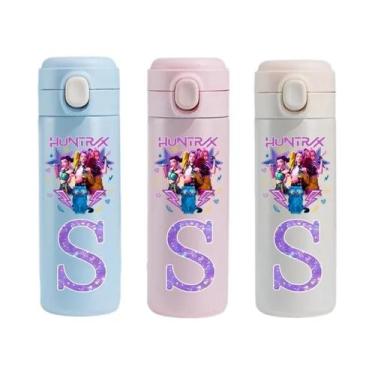 Imagem de Garrafa Térmica De Aço Inoxidável 420ML K-Pop Demon Hunters Para Menin