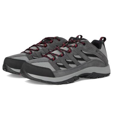 Imagem de Columbia Tênis de caminhada masculino Crestwood, Cinza escuro/vermelho montanha, 7 Wide