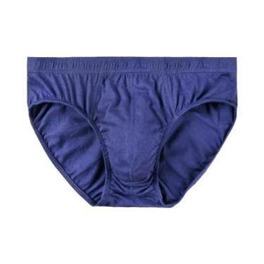 Imagem de Boxers Masculinos plus Size 100% Algodão Respirável 6 Peças Roupa Ínti