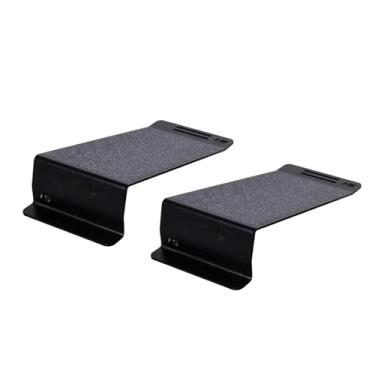 Imagem de simhoa Conjunto de 2 cunhas de aço para agachamento, aparelho para elevação de panturrilha, fortalecimento muscular, alongamento da panturrilha, agachamento, 15 Graus