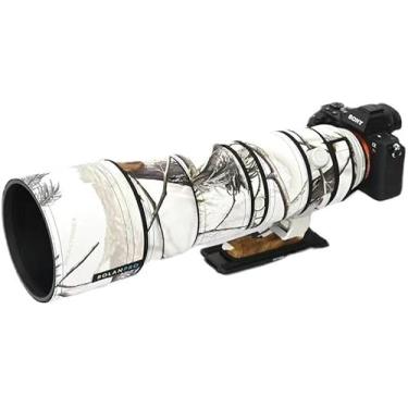 Imagem de Rolanpro Capa de chuva de camuflagem à prova d'água para Sony FE 200-600 mm F5.6-6.3 G OSS Capa protetora para lente - #camuflagem de neve à prova d'água