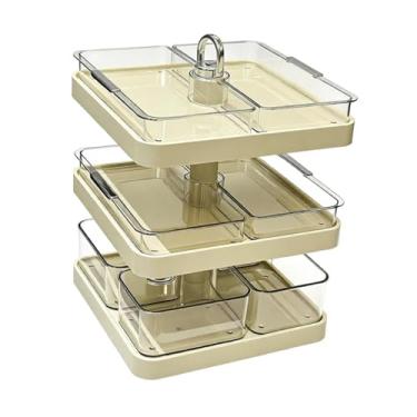 Imagem de IEUDNS Bandeja divisória para servir fondue, suporte para armazenamento, multiuso, reutilizável, para servir legumes em eventos e buffets.