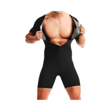 Imagem de Macacão Sauna Modelador Masculino Para Fitness E Exercícios, Queima De