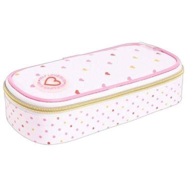 Imagem de Estojo Mini Box Académie Coração Metalizado Rosa Tilibra 7253