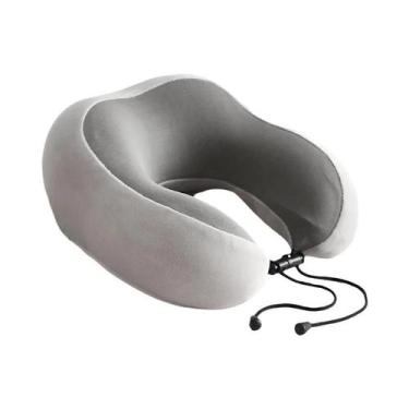 Imagem de Travesseiro De Viagem Ergonômico Ajustável Em Espuma De Memória Em For