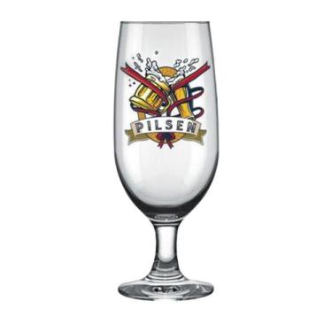 Imagem de Jogo 2 Copos Taças Floripa Pokal Cerveja Artesanal 300ml Vidro Tempera