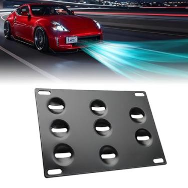 Imagem de AXECO Suporte de suporte de placa de carro para para-choque dianteiro compatível com Nissan 09-18 370Z Z34 GTR R35 Sentra, 04-17 Infiniti G37 2dr Coupe / Q60 / Q50 (não serve com sensor de estacionamento dianteiro)