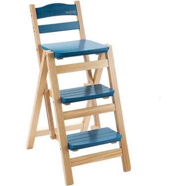 Imagem de Banqueta de bar, banco de bar giratório, assento de veludo macio, cadeiras de assento com altura ajustável (azul)