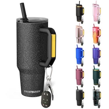 Imagem de Thicc Buddy - Copo de aço inoxidável isolado a vácuo de 1,134 g com tampa e canudo para água - Caneca de viagem compatível com porta-copos - presentes para mulheres e homens ele ela