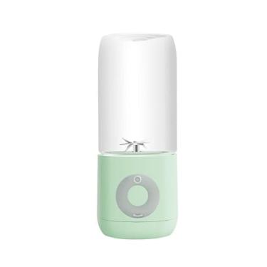 Imagem de Liquidificador Portátil com 6 Lâminas Capacidade de 500ml Recarregável via USB Bateria Integrada ABS PC para Uso em Casa e Escritório