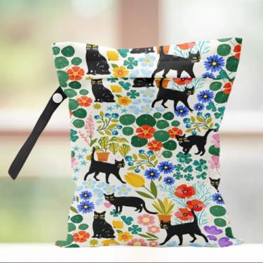 Imagem de Bolsa úmida reutilizável para gatos para viagens, praia, piscina, natação, banho, bolsa à prova d'água para roupas de banho, biquínis, bolsas de cosméticos para fraldas, organizador de creche