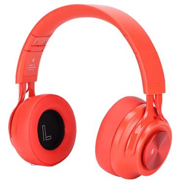 Imagem de aqxreight Fingertime P1 Kids Fone de Ouvido Fone de Ouvido Infantil para Ouvir Música, Assistir Filmes, Esportes, de Com Volume de Microfone Preto, Sem Fio e 5 Avançado (Vermelho)