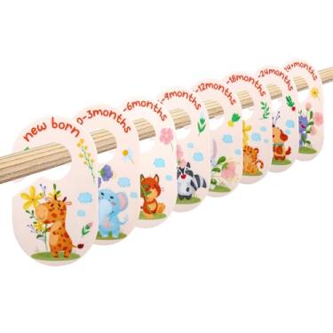 Imagem de 8pçs Divisores Guarda-roupa Bebê Roupas, Tema Floresta Organizador Guarda-roupa Bebê Ferramenta Classificação Roupas Dois Lados Decoração Quarto para Recém-nascido-24 Meses
