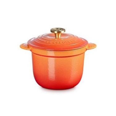Imagem de PANELA DE ARROZ LE CREUSET SEM TAMPA INTERNA 18CM EM FERRO FUNDIDO FLAMME DORÉE 21110181830479 Flamme Dorée