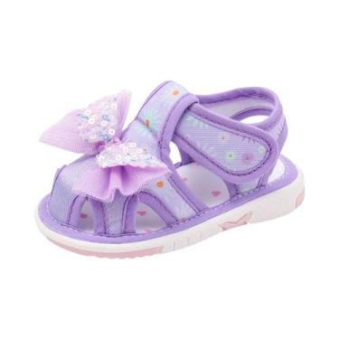 Imagem de Sapatos Para Bebês Meninas Pré-andantes Com Sola Macia De TPR E Design
