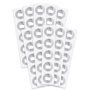 Imagem de Adesivo NFC com chip NTAG215 original, 25 mm, etiquetas RFID transparentes de memória de 504 bytes, adequado para todos os dispositivos habilitados para NFC e smartphones (50 peças)