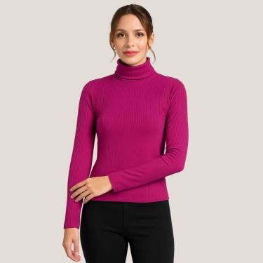 Imagem de Blusa Feminina Gola Alta em Canelado- Cativa Tamanho:P;Cor:;Gênero:Mulher-Feminino