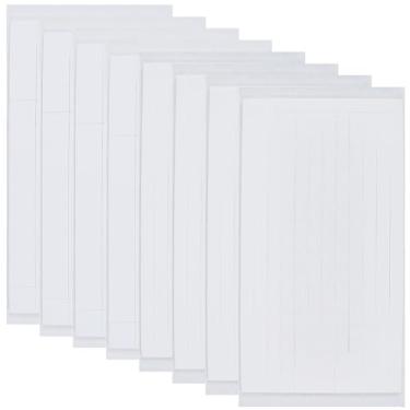 Imagem de GORGECRAFT 8 folhas, 1320 peças, quadrados de espuma vinílica acetinada, branca, dupla face, autoadesiva, pré-cortada, fita adesiva para scrapbook, artesanato, escritório, material de aula