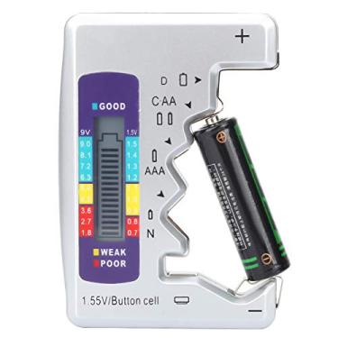 Imagem de Bateria de testador de bateria digital, testadores de bateria de carga verificador de carga ferramenta de teste de capacidade de bateria para pilhas de botão AA AAA 9V 1.5V