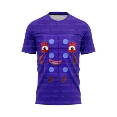 Imagem de Camiseta Unissex De Verão Oversized Com Estampa 3D De Números Divertid