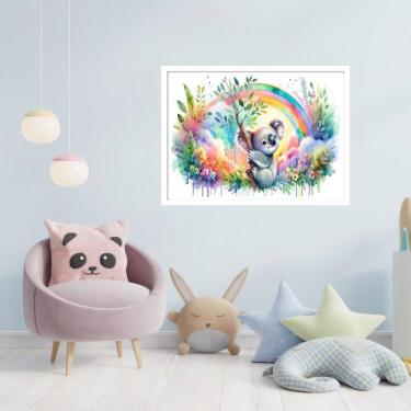 Imagem de Quadro Decorativo Coala Aquarela - 50X70Cm