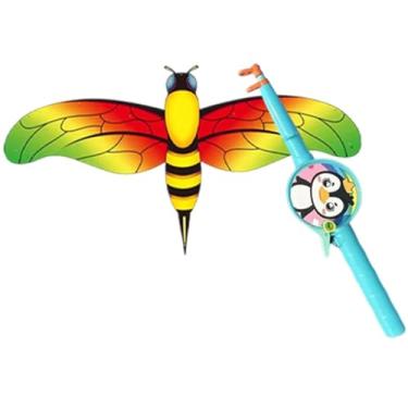 Imagem de harayaa Pipa de praia para crianças, brinquedo divertido para toda a família, e para ao ar livre em parques, quintais, jardins, Abelha