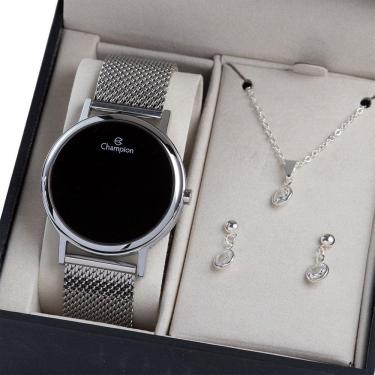 Imagem de Relógio Champion Digital Feminino Prata CH40179T