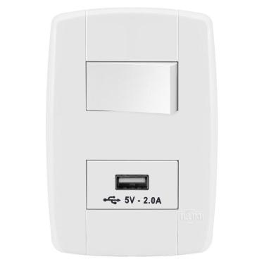 Imagem de Conjunto 1 + 1 Usb - Ilumi Lev - 87018