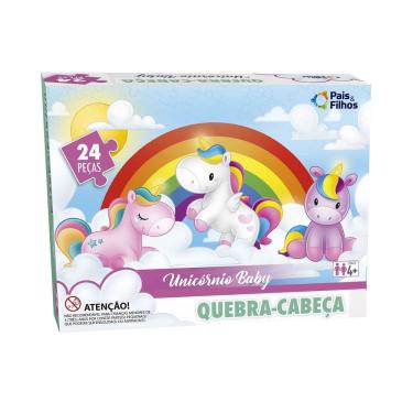 Imagem de Quebra-Cabeça Unicórnio Baby - 24 Peças - Pais e Filhos