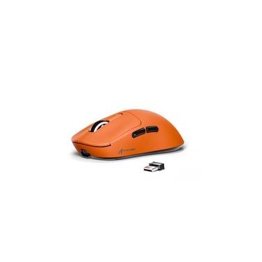 Imagem de Mouse Gamer sem Fio Attack Shark X3 Tri-Mode, 26.000 DPI, Sensor Óptico PAW3395, 6 Botões Programáveis - Laranja